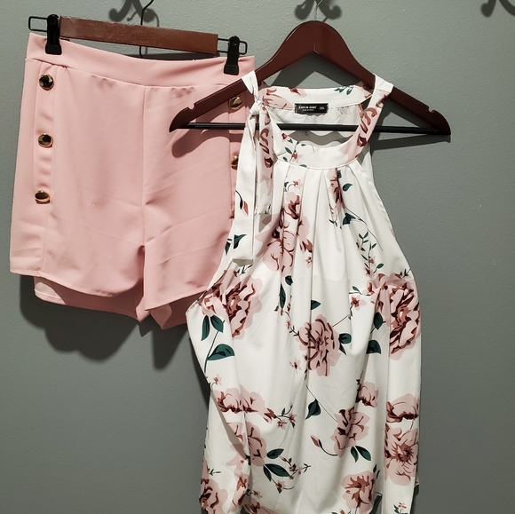 Womens Shein Curve 2-piece shorts/tank set 3XL (nwot)